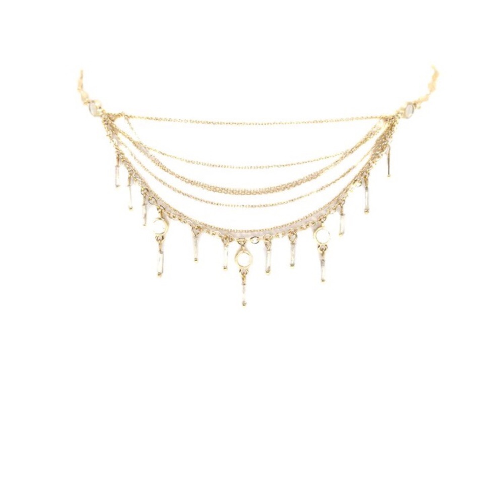 Ettika Dripping In Golden Rays Choker In Gold